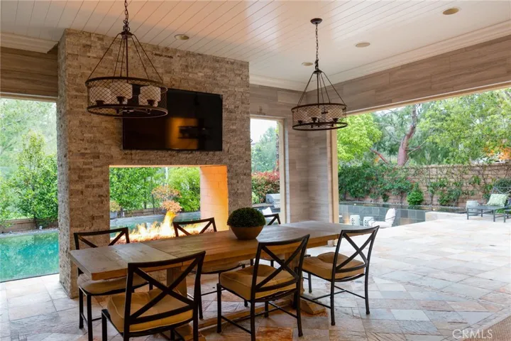 Charming California room with views of the backyard.