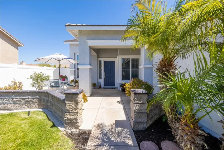 Great front yard with Custom hardscape