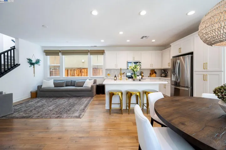 Quartz Counters - Herringbone Backsplash
