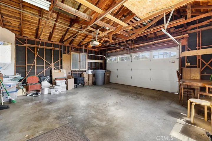 Attached three car garage with direct access.