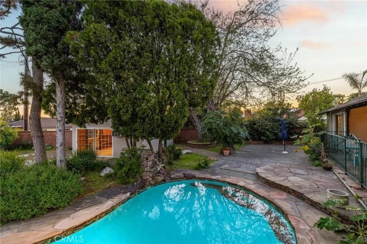 Pool and patio areas.