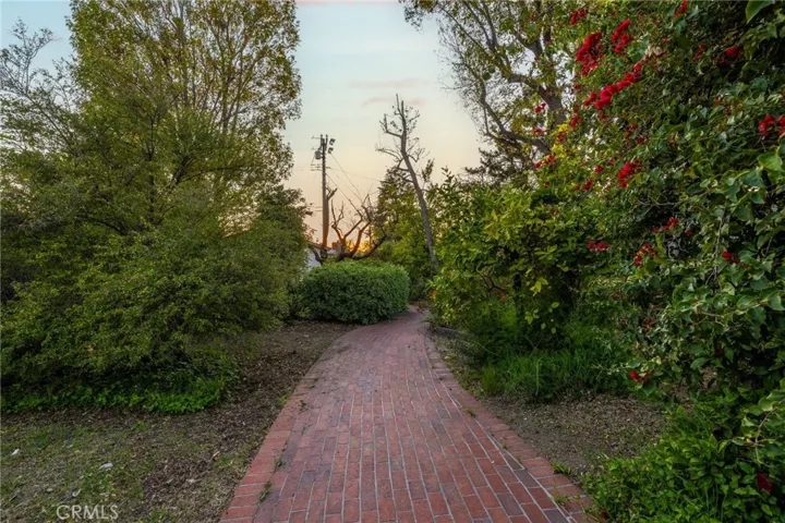 Brick walkway.