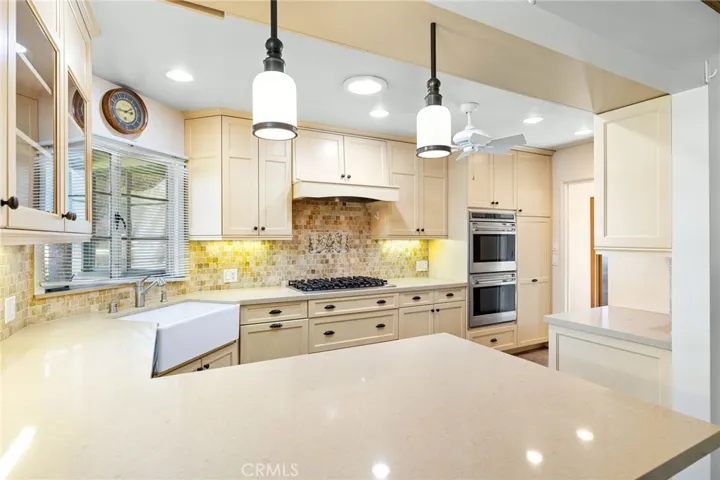Kitchen view towards the back.
