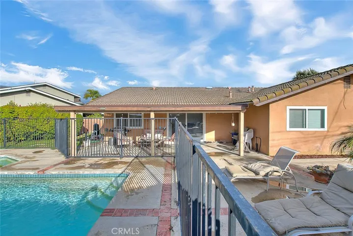 View of Pool and patio.