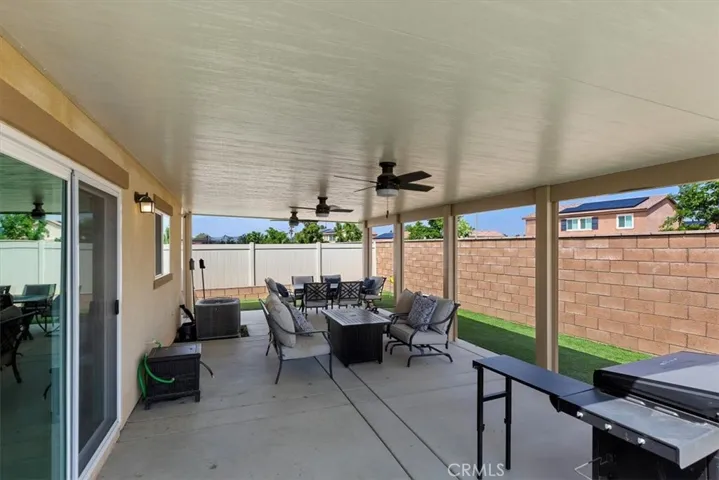 Backyard - Patio ceiling fans/lights