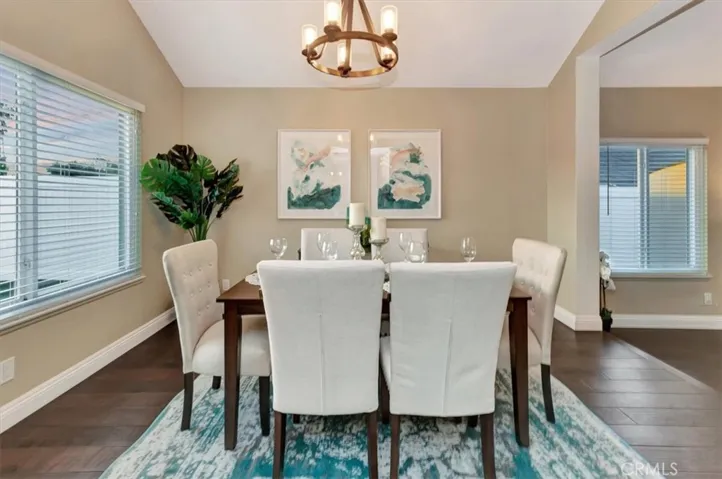Attached dining area