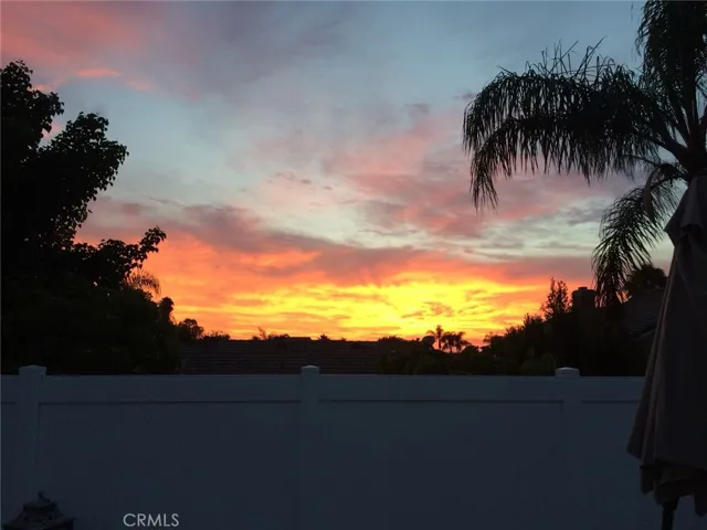 Sunset View from the backyard
