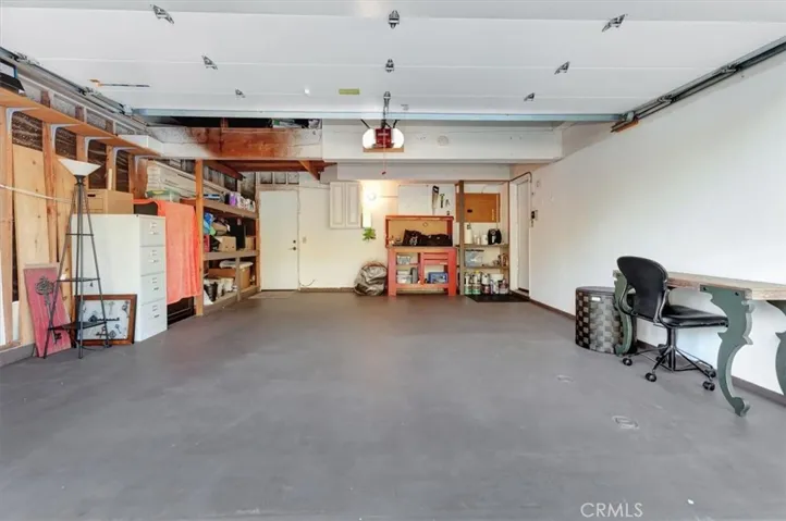 Large well organized 2 car garage