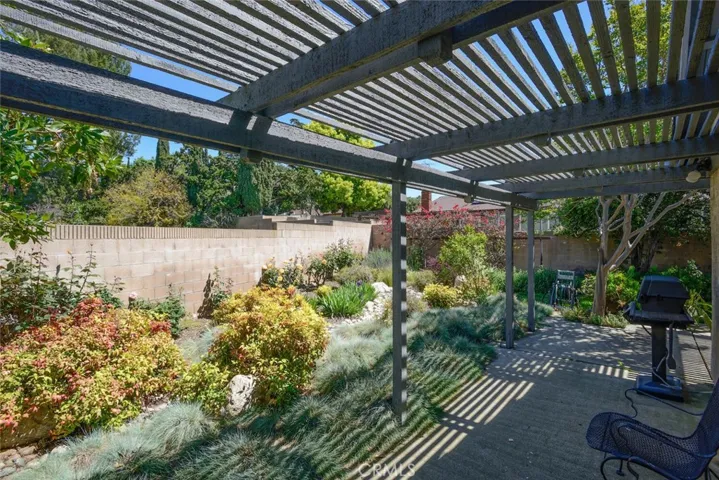 Block wall fencing on rear and side yards