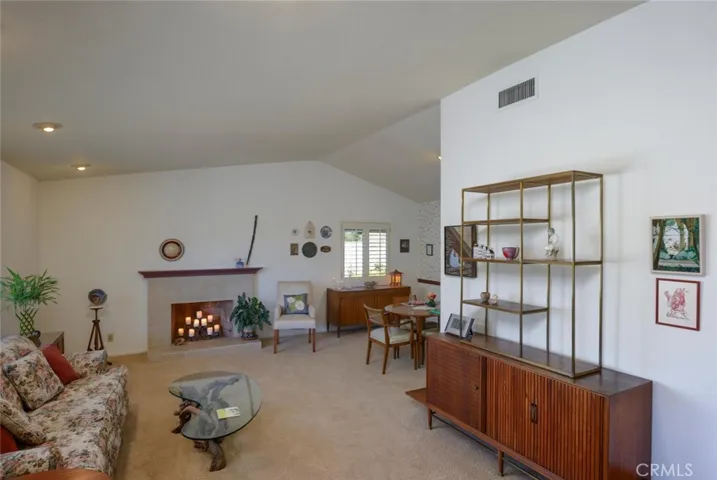 Spacious Living Room and adjacent Dining Area
