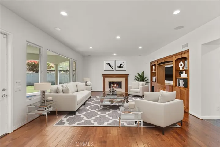 Virtually Staged Family Room