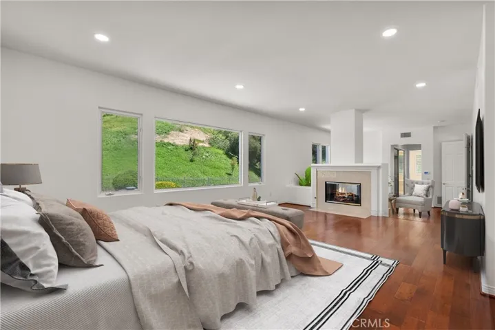 Virtually Staged Primary Bedroom & Sitting Room
