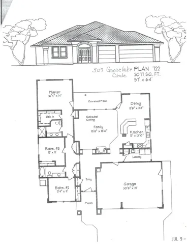 Actual floor plan is reverse of this.