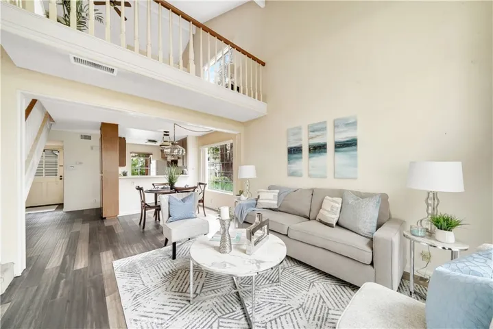 Downstairs: Living room, Dining Area and Kitchen