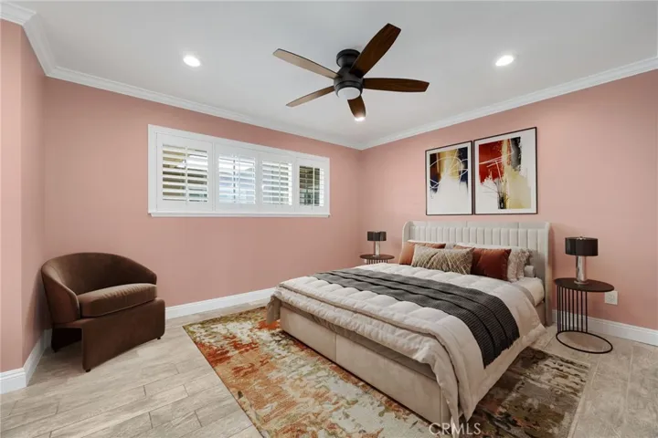 Bedroom digitally staged
