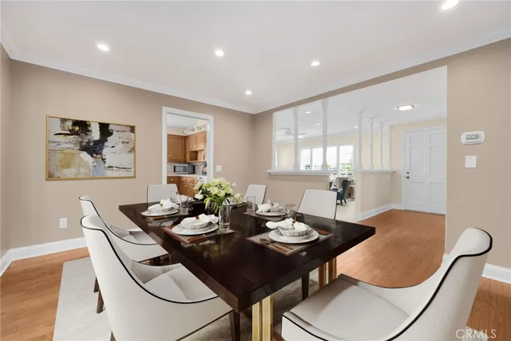 Dining room-digitally staged