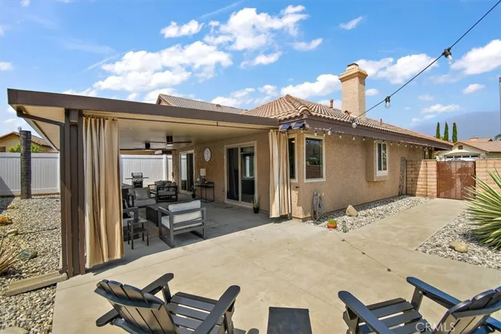 Large patio area.