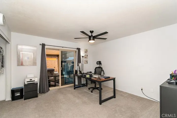 Bedroom two has a slider to patio.