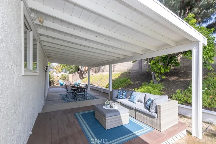 Large covered patio