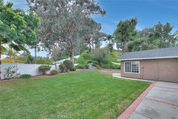 Expansive lawn area