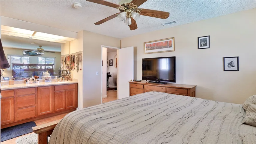 Primary Bedroom & View of Vanity