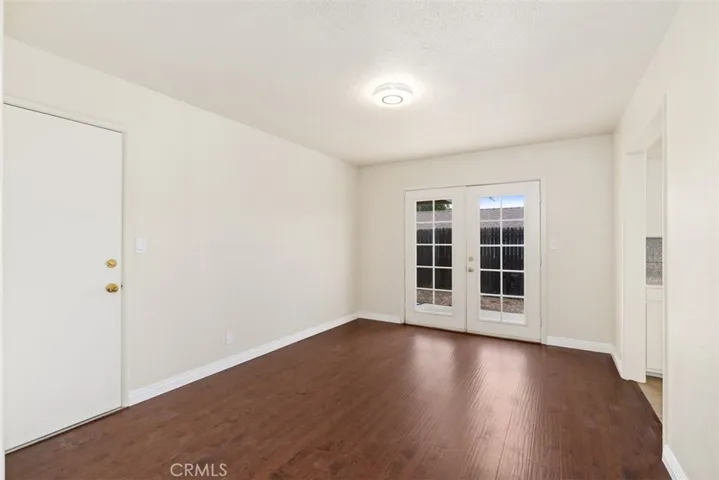 Dining room with French doors