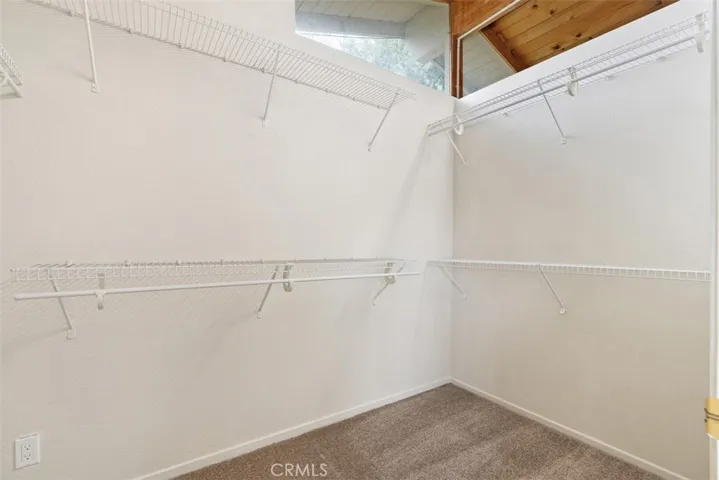 One side of closet in family room