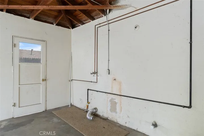 Washer  dryer hookups in garage