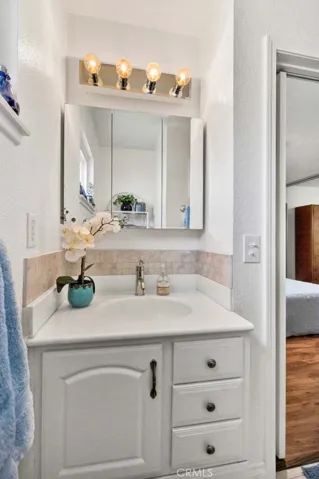 Master Bathroom With Built In Vanity