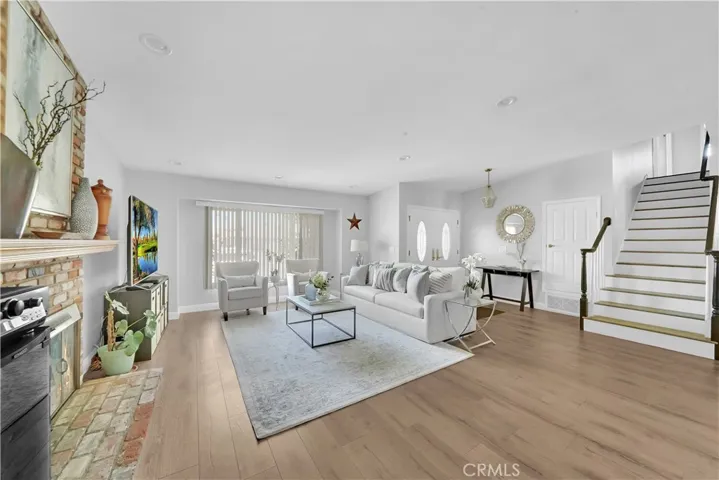 Looking towards the front entry and stairs