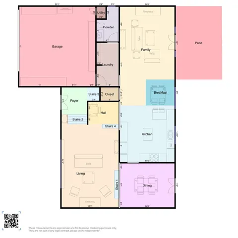 Downstairs floorplan