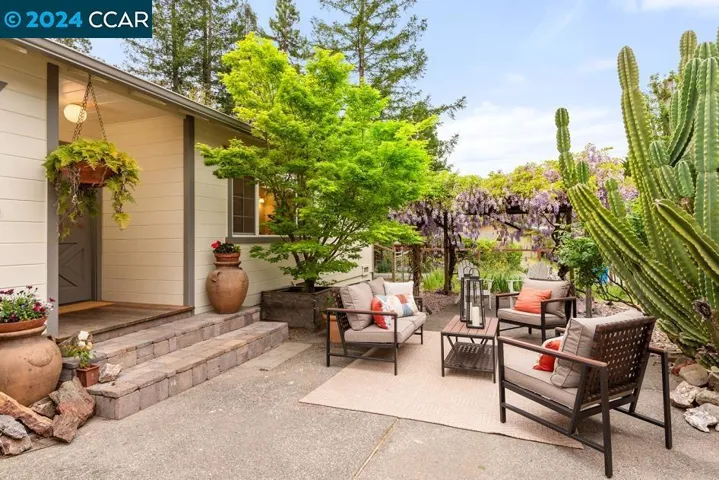 Patio seating area
