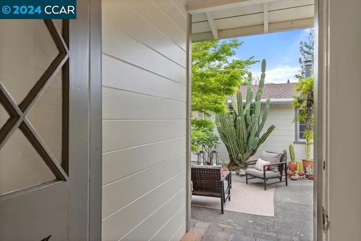 view into patio area from back door