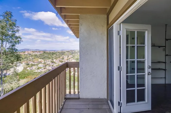 Balcony off primary bedroom