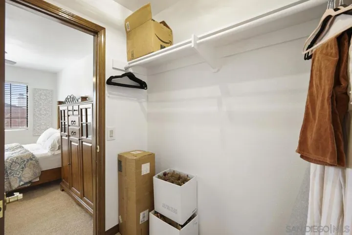 Guest Bedroom walk-in closet connected to guest bathroom