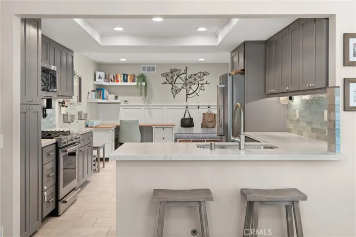 kitchen with stainless steel appliances