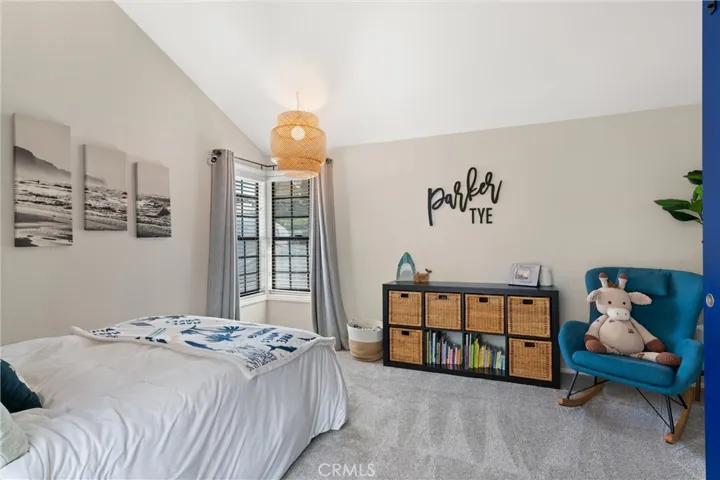 3rd bedroom with vaulted ceilings.