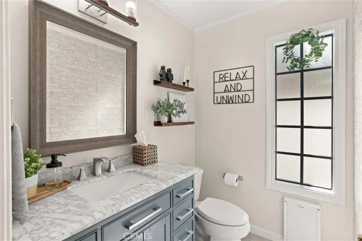 Powder room on the main floor.