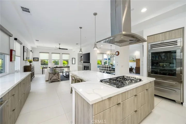 GE Monogram appliances with Sub Zero Fridge