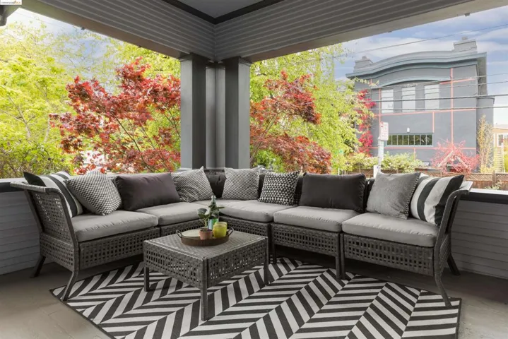 Sit in the shade and play a little guitar or read a book.  Great spot for Halloween decorations!