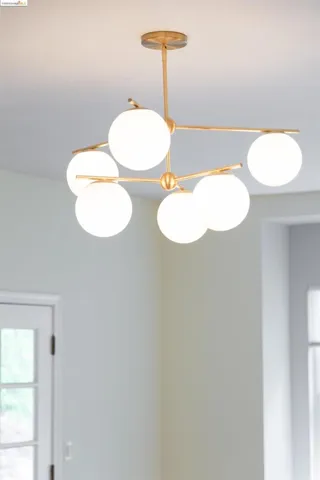 Chandelier detail Living Room