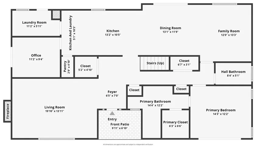 Floorplan and measurements generated with AI