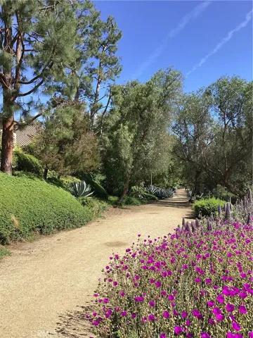 hiking trail below