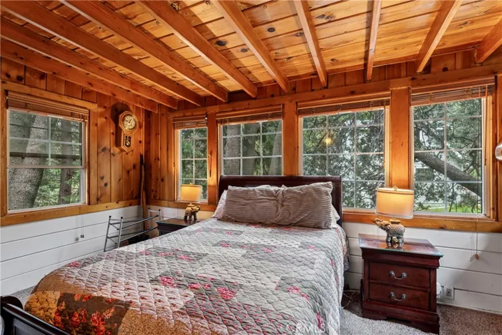sun room being used as bedroom