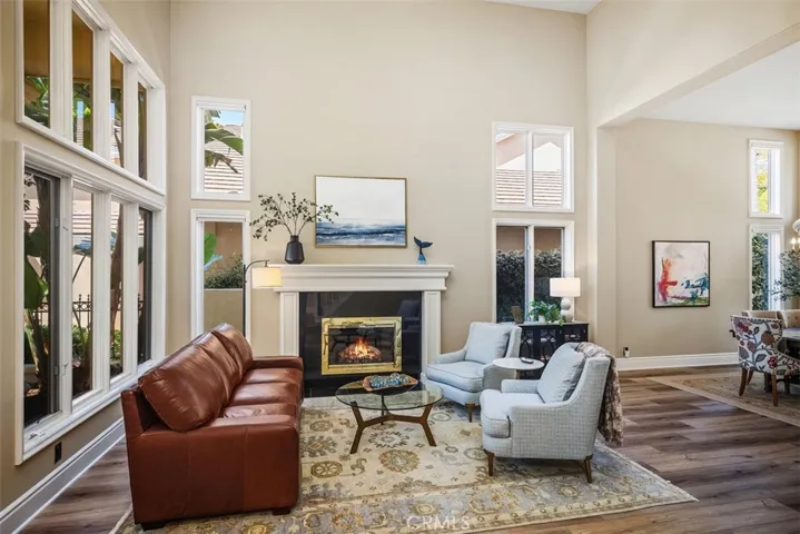 Formal Living room with fireplace