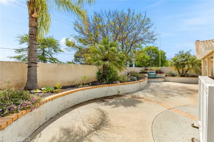 Planter in backyard