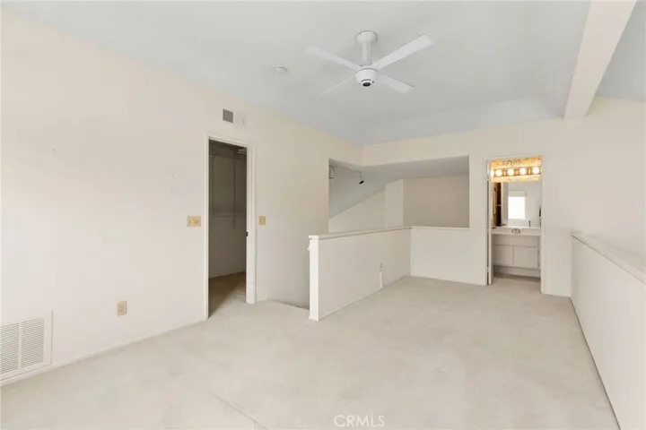 Loft looking towards full bathroom