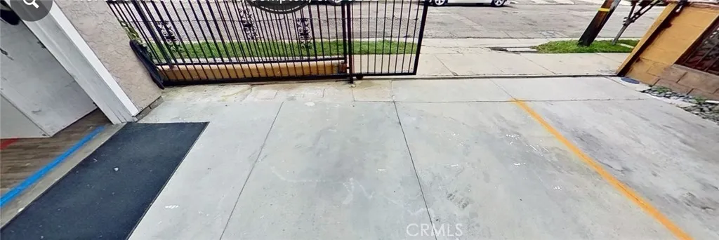 Gated entry to parking and garage