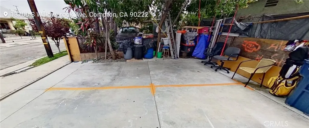 Outside parking at rear of property