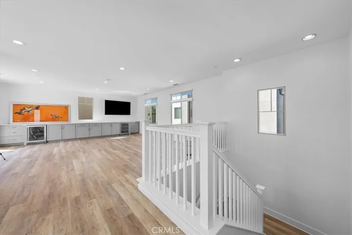 Large media, family play-room, office.